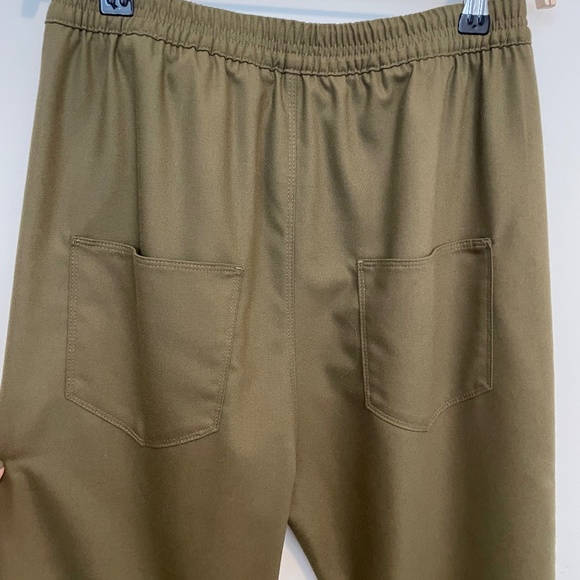 Zara olive green baggy pants with drop pockets size XS - Picture 4 of 5